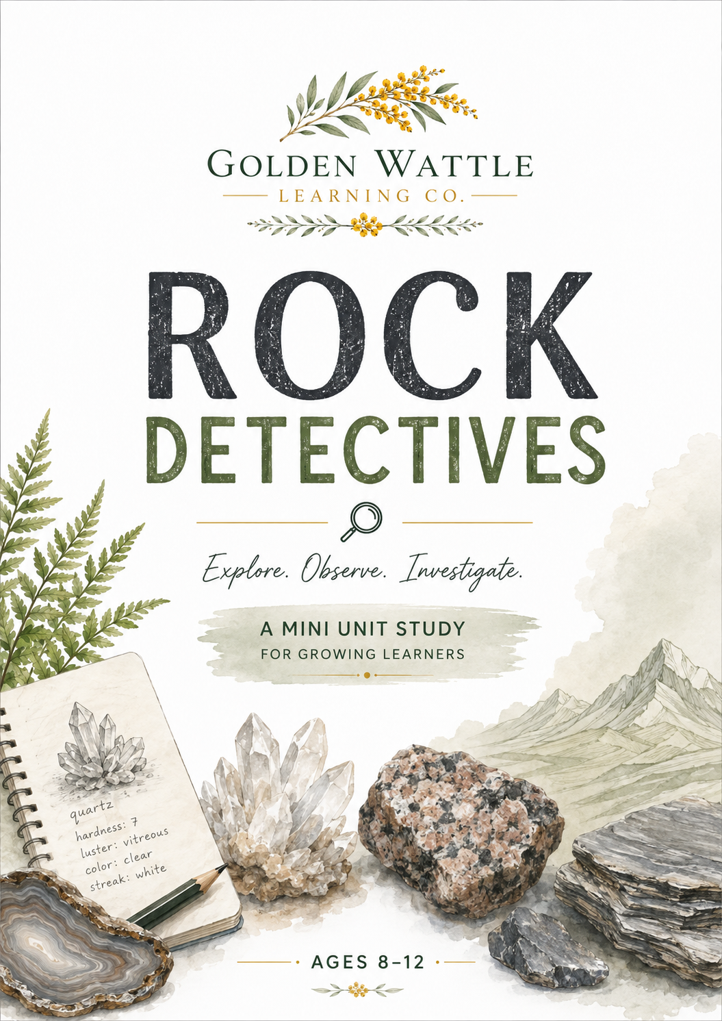 Rock Detectives – Geology Mini Unit Study | Ages 8–12